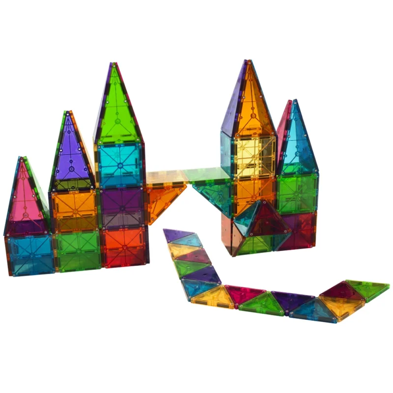 Magnetic Game Clear Colors 100pcs By Magna Tiles - Image 2