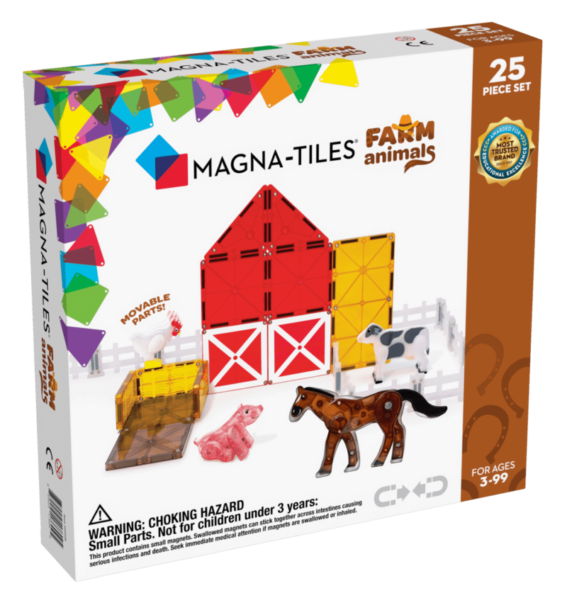 Magnetic Game Farm Animals 25pcs By Magna Tiles