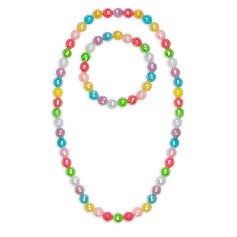 Great Pretenders Rainbow Bracelet Necklace Set