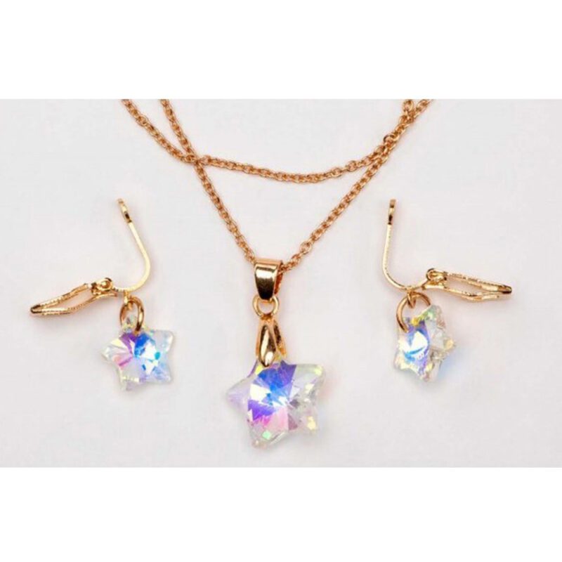 Great Pretenders Holographic Star Necklace & Earrings or Ring Set