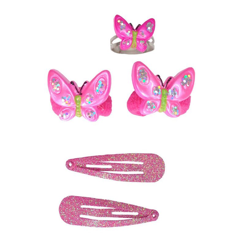Great Pretenders Butterfly Hair Clip And Scrunchie 3 Colors - Image 2