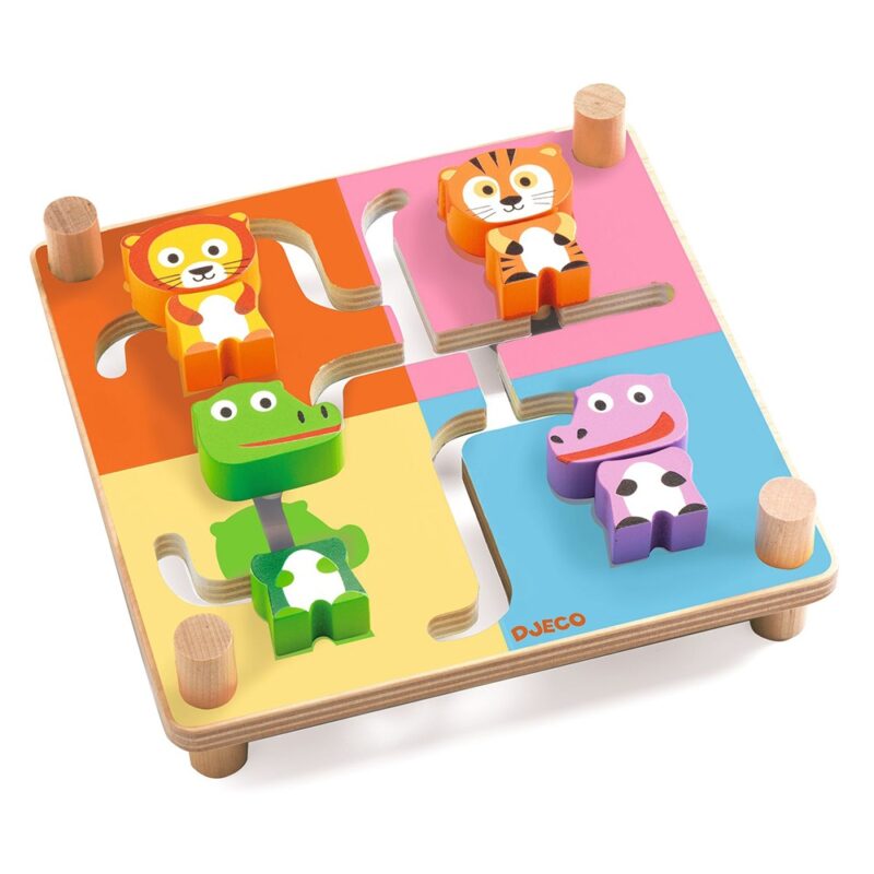 Djeco Wooden Skill Board With Animals - Image 2