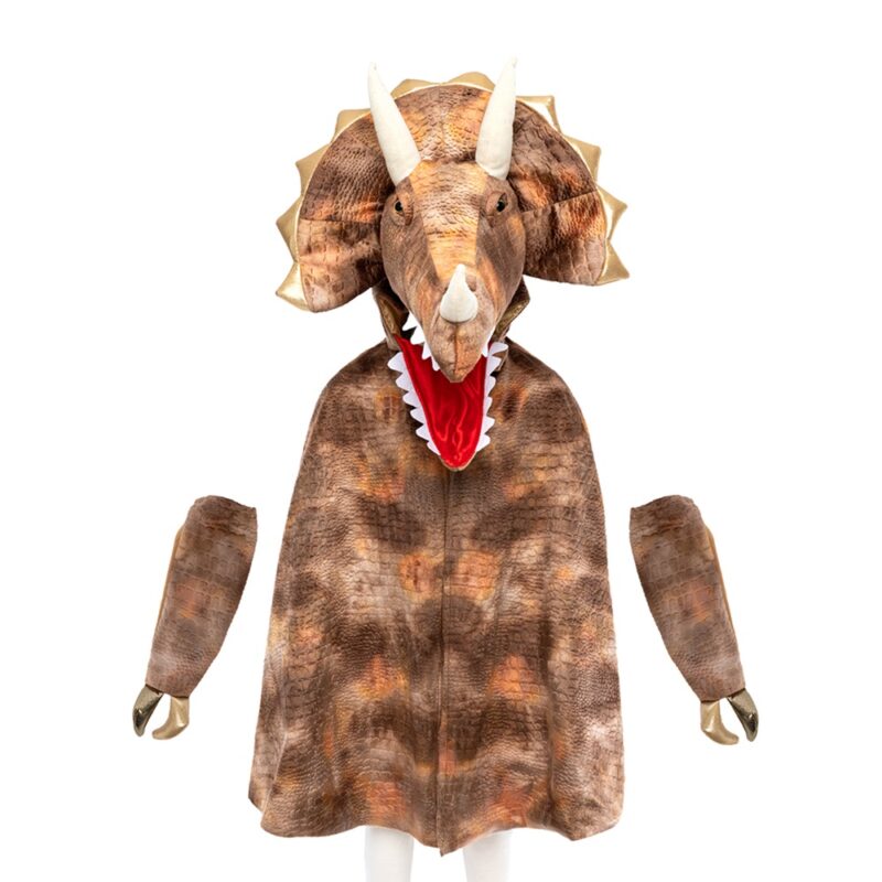 Great Pretenders Triceratops Dinosaur Cape with Gloves 6-8 Years
