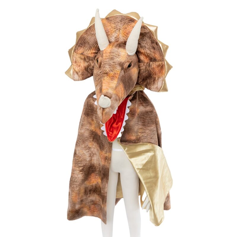 Great Pretenders Triceratops Dinosaur Cape with Gloves 6-8 Years - Image 6