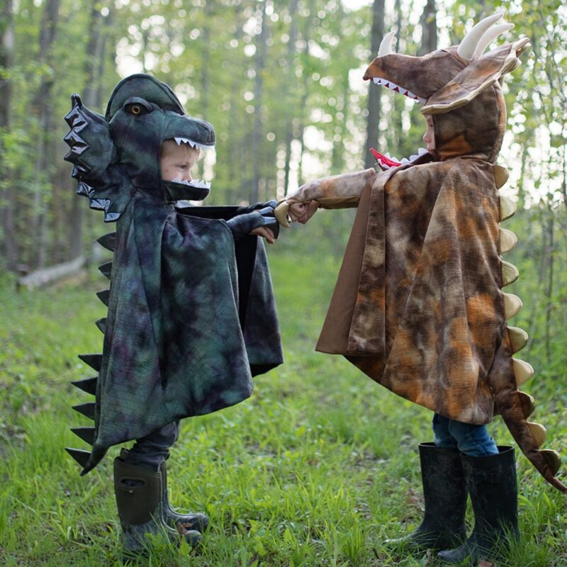 Great Pretenders Triceratops Dinosaur Cape with Gloves 6-8 Years - Image 5