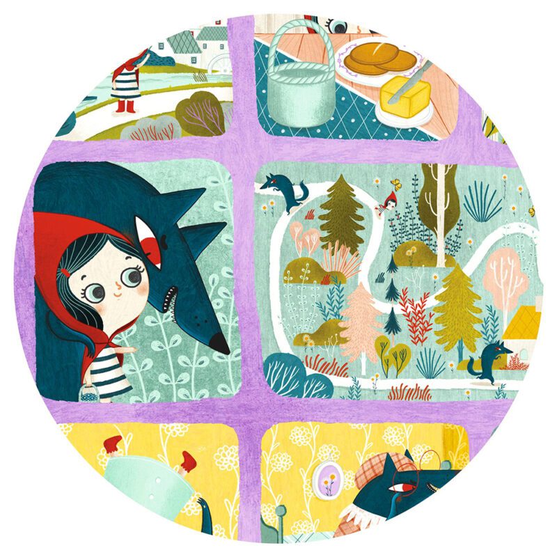 Djeco Fairy Tale Puzzle With 35 Pieces "Little Red Riding Hood" - Image 3
