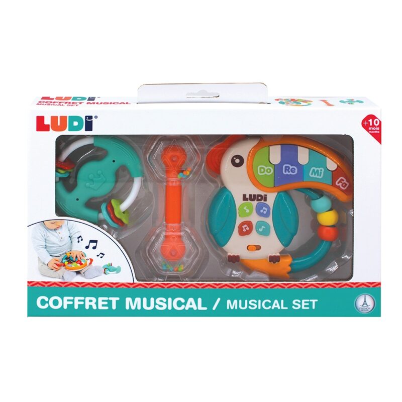 Ludi Set Of Baby Musical Toys (piano, tambourine, maraca) - Image 6