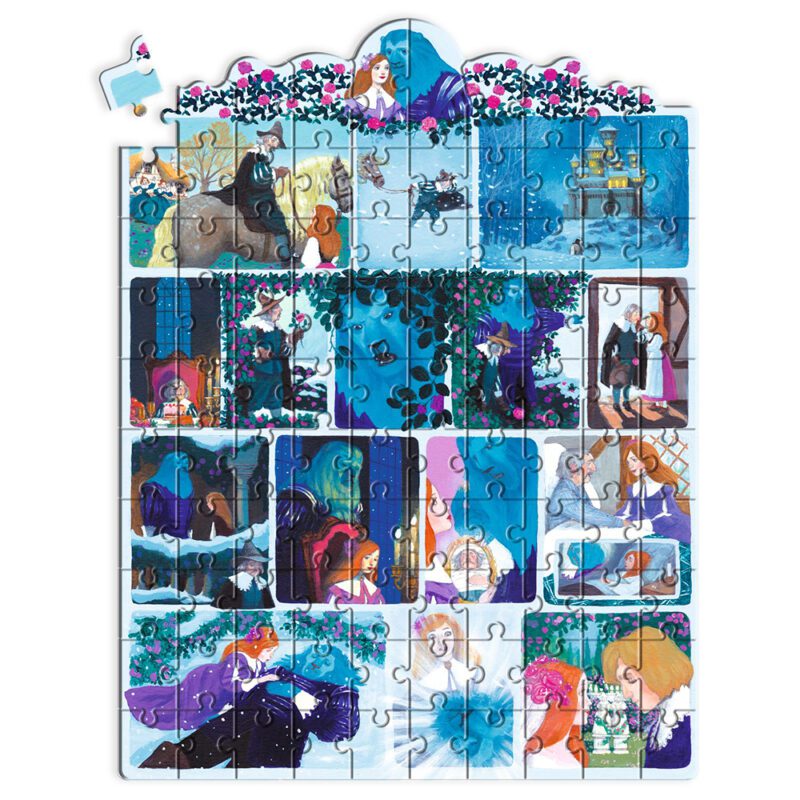 Djeco Fairy Tale Puzzle With 100 Pieces "Beauty and the Beast" - Image 3