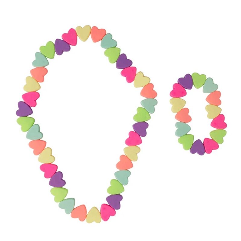 Great Pretenders Hearts Necklace - Bracelet Set