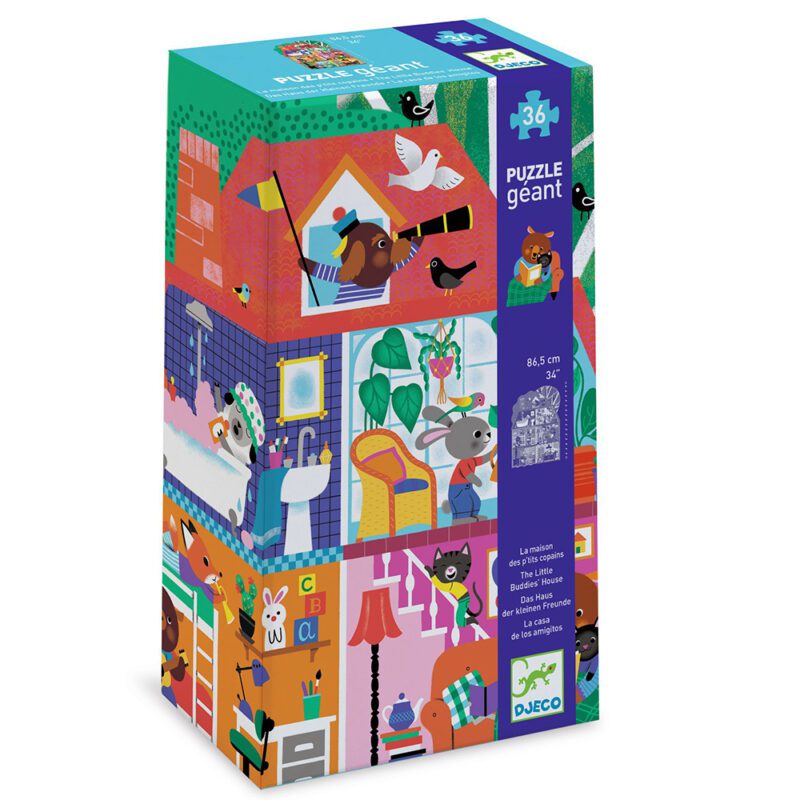 Djeco Giant Puzzle "House" 36 pcs. - 86.5cm