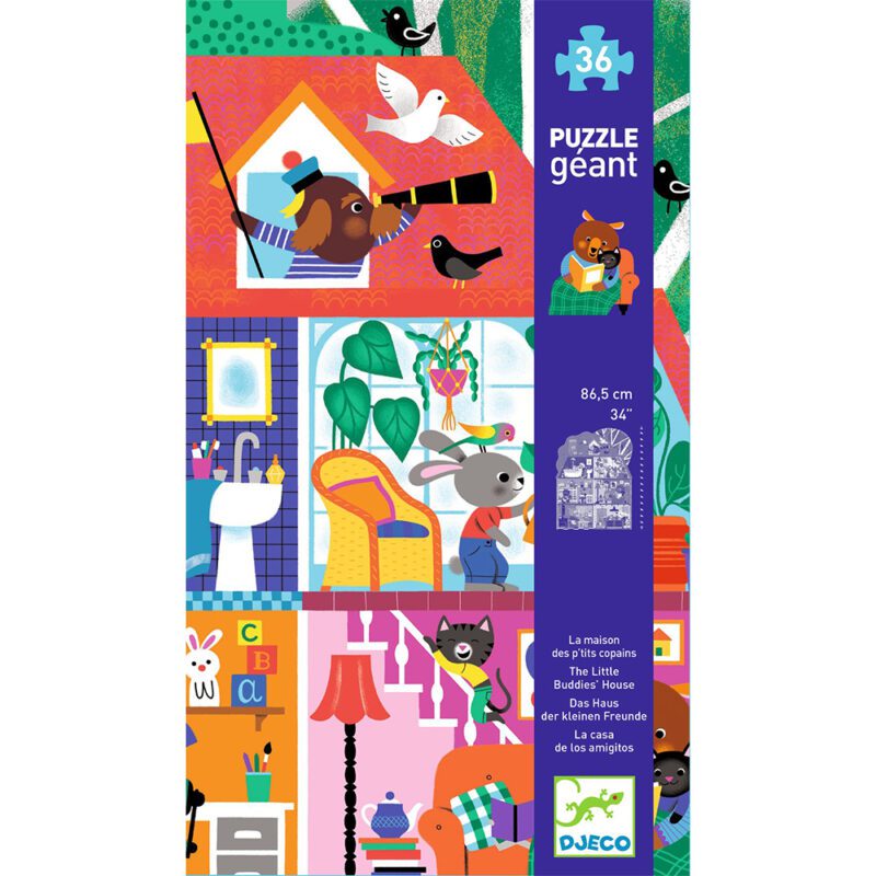 Djeco Giant Puzzle "House" 36 pcs. - 86.5cm - Image 2