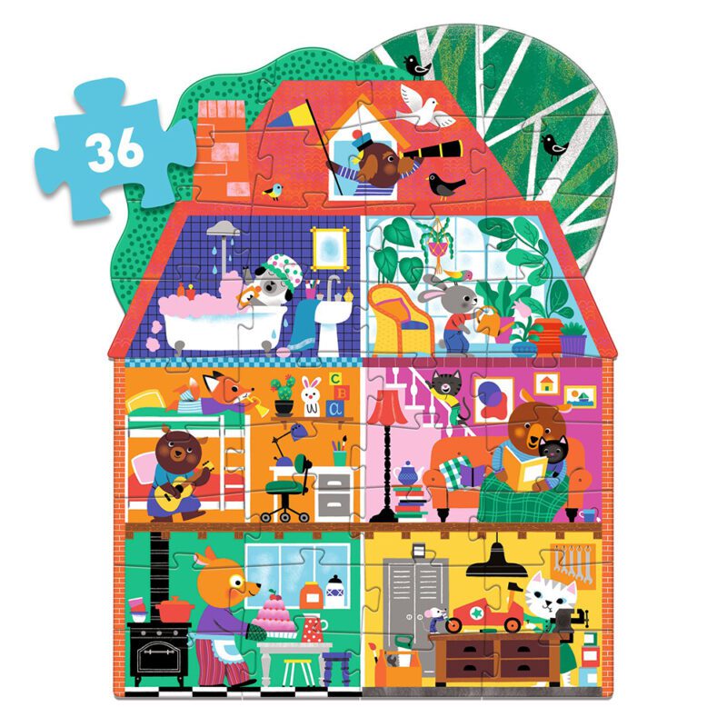 Djeco Giant Puzzle "House" 36 pcs. - 86.5cm - Image 3