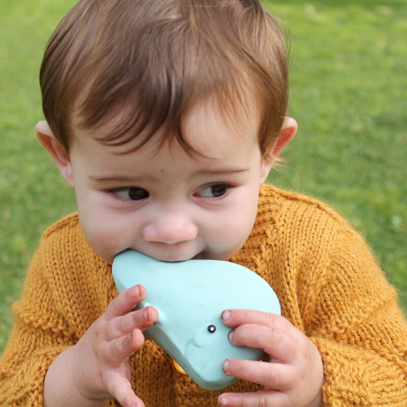 Lanco Natural Rubber Teether-Bath Toy "Whale" - Image 3