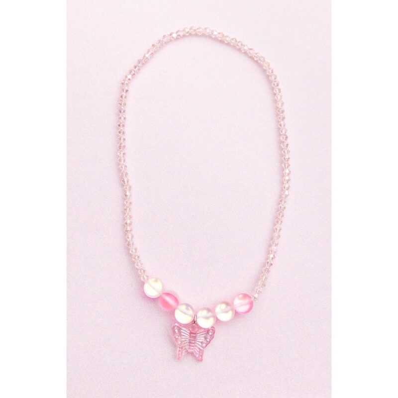 Great Pretenders Boutique Pink Butterfly Necklace
