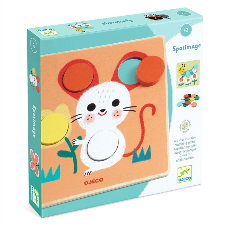 Djeco Wooden Educational Color & Shape Matching Game
