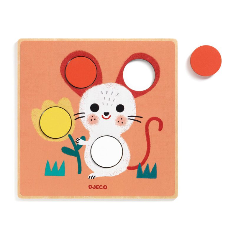 Djeco Wooden Educational Color & Shape Matching Game - Image 2