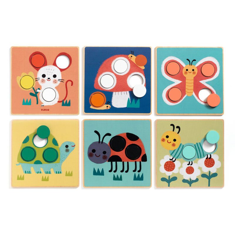 Djeco Wooden Educational Color & Shape Matching Game - Image 3