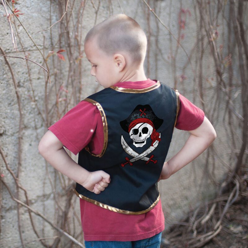 Great Pretenders Pirate Vest and Eyepatch 4-7 Years