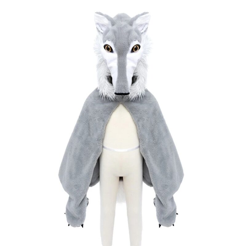 Great Pretenders Wolf Fur Cape 3-6 Years