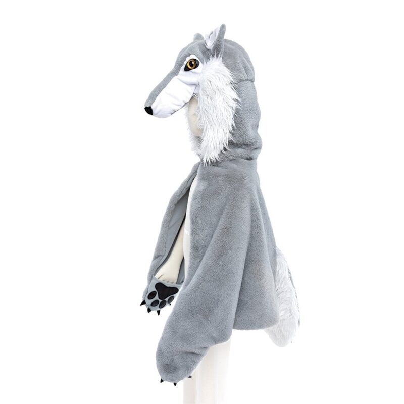 Great Pretenders Wolf Fur Cape 3-6 Years - Image 2