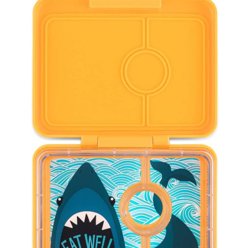 Snack 3 Compartments - Yellow Shark By Yumbox