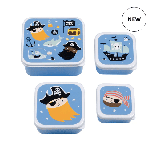 Lunch & snack Box Set Pirates By A Little Lovely Company