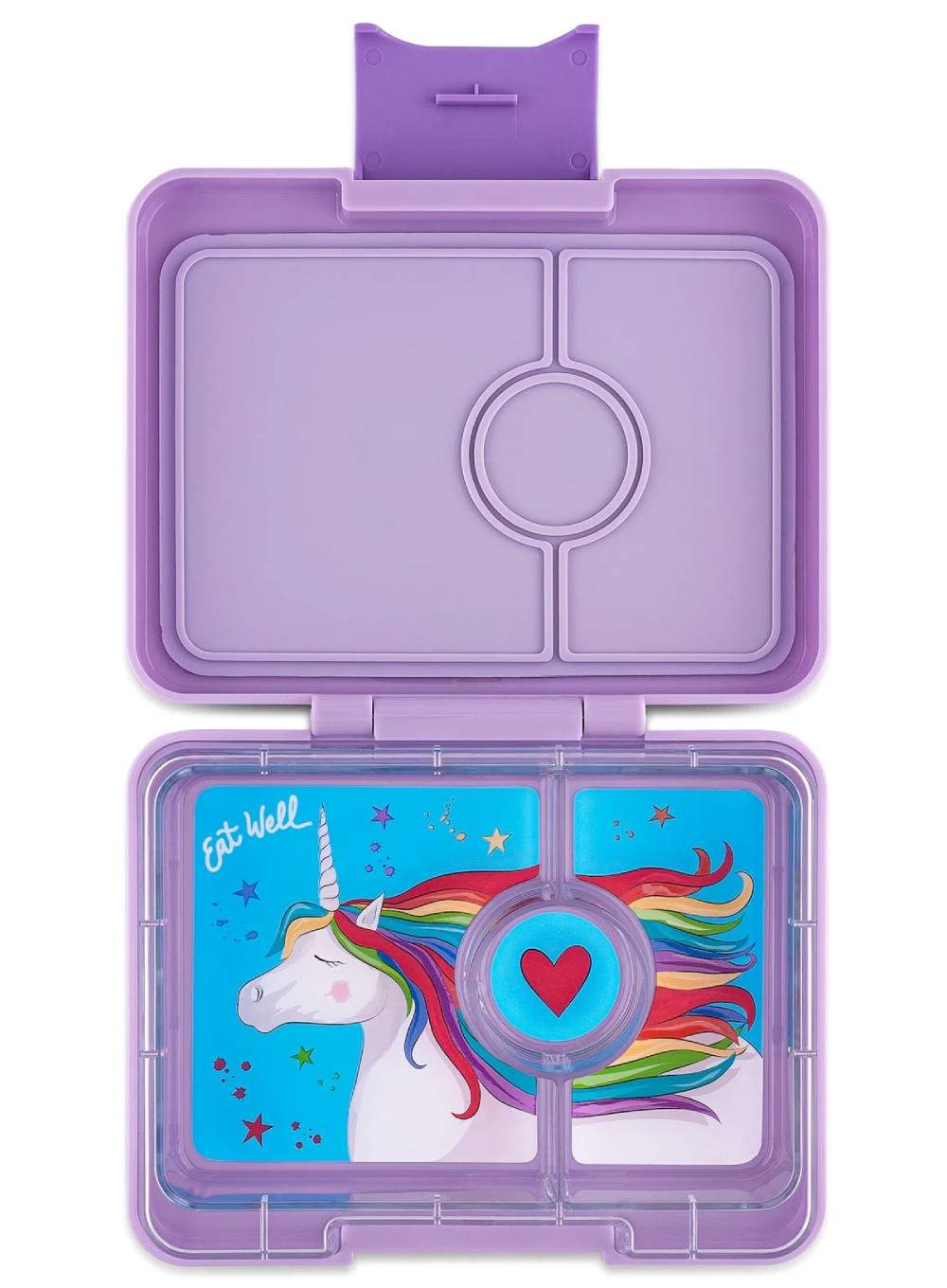 Snack 3 Compartments - Purple Magical Unicorn By Yumbox