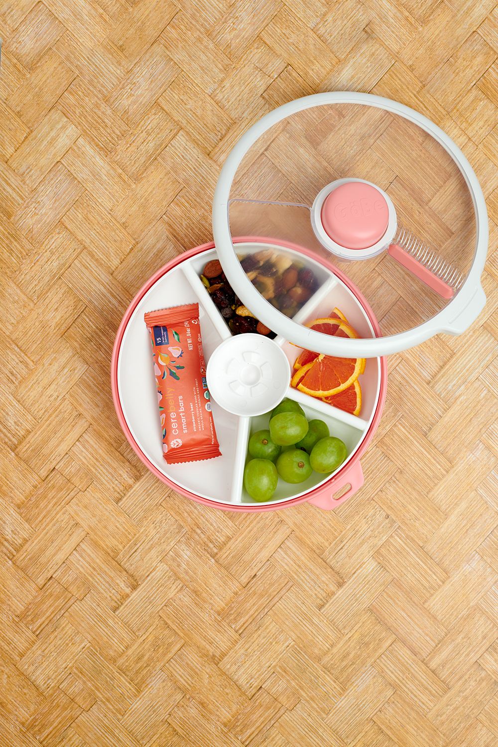 Large Snack Spinner - Coral Pink By GoBe - Image 3