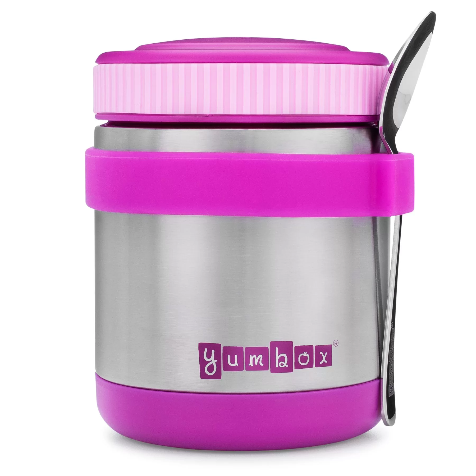 Zuppa Thermal Food Jar with Spoon and Band - Purple By Yumbox