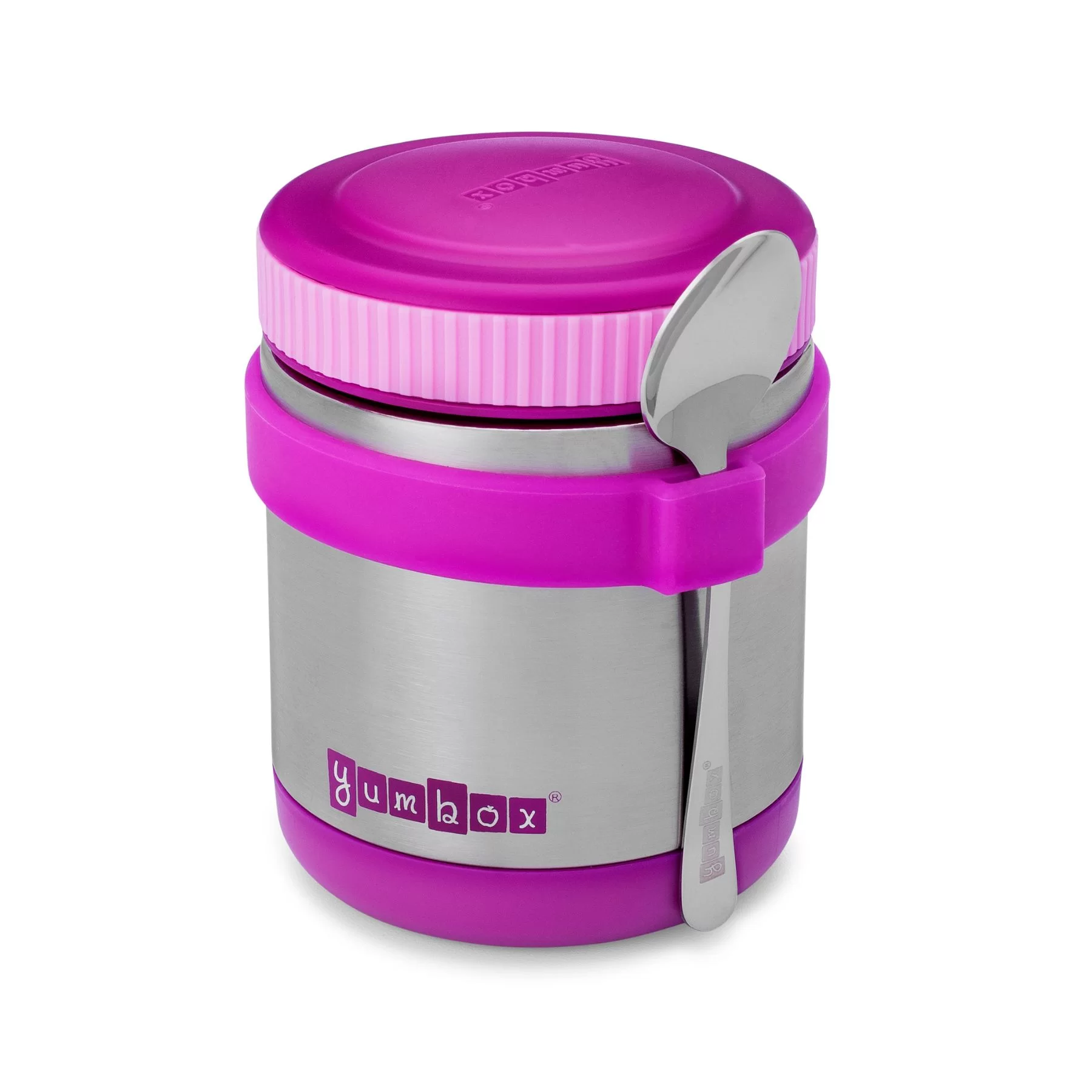 Zuppa Thermal Food Jar with Spoon and Band - Purple By Yumbox - Image 2