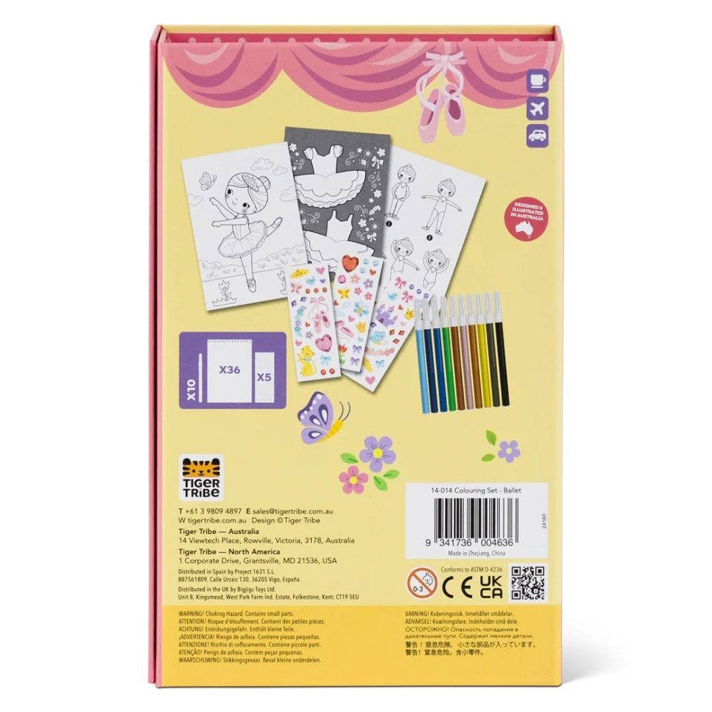 Activity Set Colouring Set Ballet By Tiger Tribe - Image 3