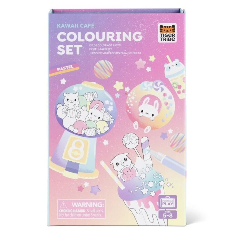 Activity Set Pastel Colouring Set Kawaii Cafe By Tiger Tribe