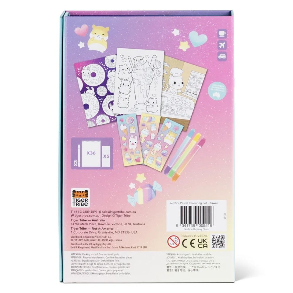 Activity Set Pastel Colouring Set Kawaii Cafe By Tiger Tribe - Image 6