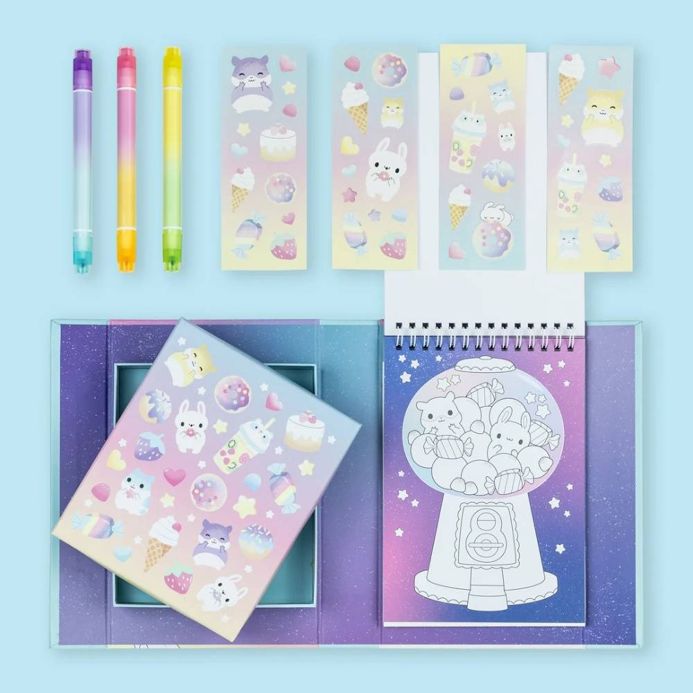 Activity Set Pastel Colouring Set Kawaii Cafe By Tiger Tribe - Image 2