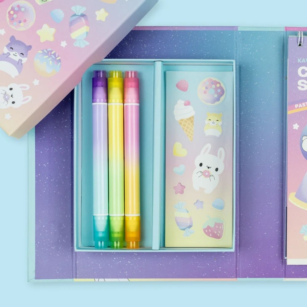 Activity Set Pastel Colouring Set Kawaii Cafe By Tiger Tribe - Image 8
