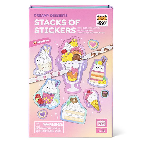 Activity Set Scented Stacks of Stickers Dreamy Desserts By Tiger Tribe