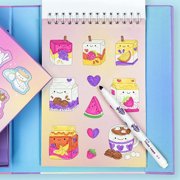 Activity Set Scented Stacks of Stickers Dreamy Desserts By Tiger Tribe - Image 9
