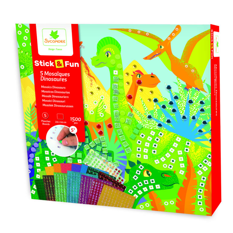 Mosaic Dinosaurs Large By Sycomore