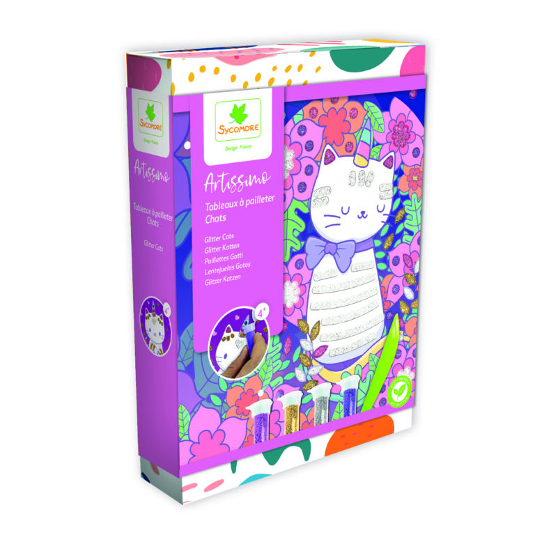 Glitter Cuddly Cats Small By Sycomore