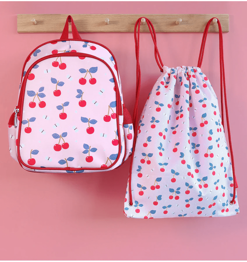 Drawstring Bag Cherries By A Little Lovely Company - Image 3