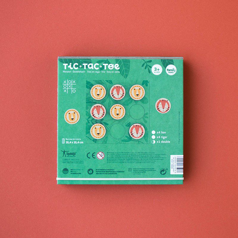 Lion And Tiger Tic Tac Toe By Londji - Image 12