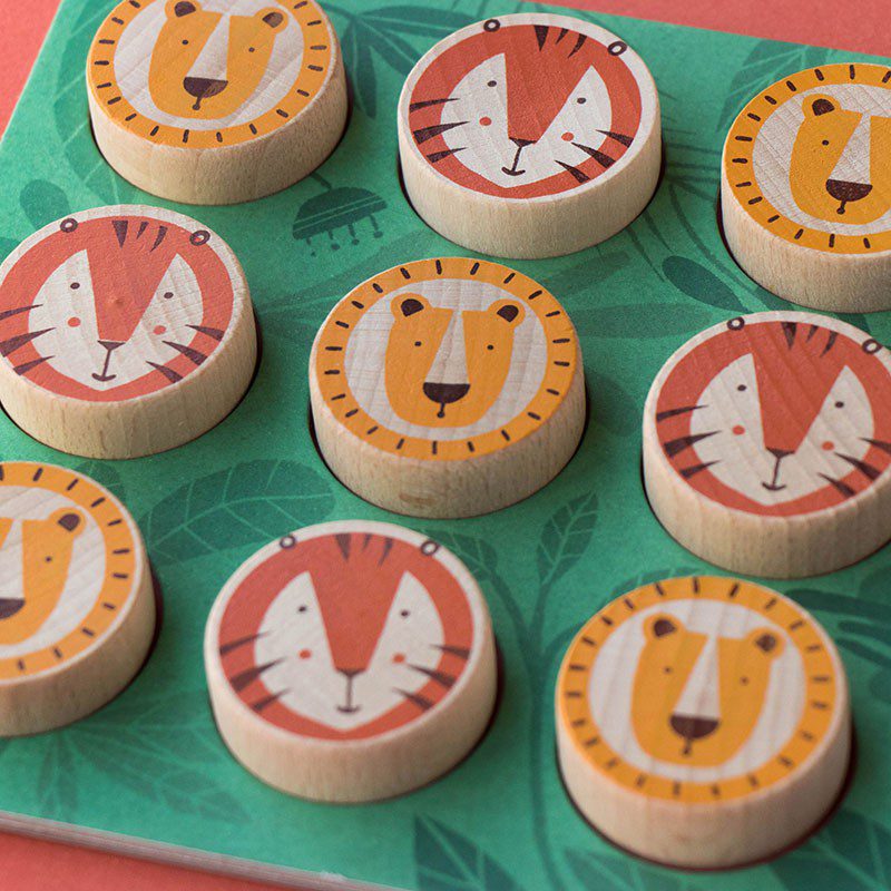 Lion And Tiger Tic Tac Toe By Londji - Image 8