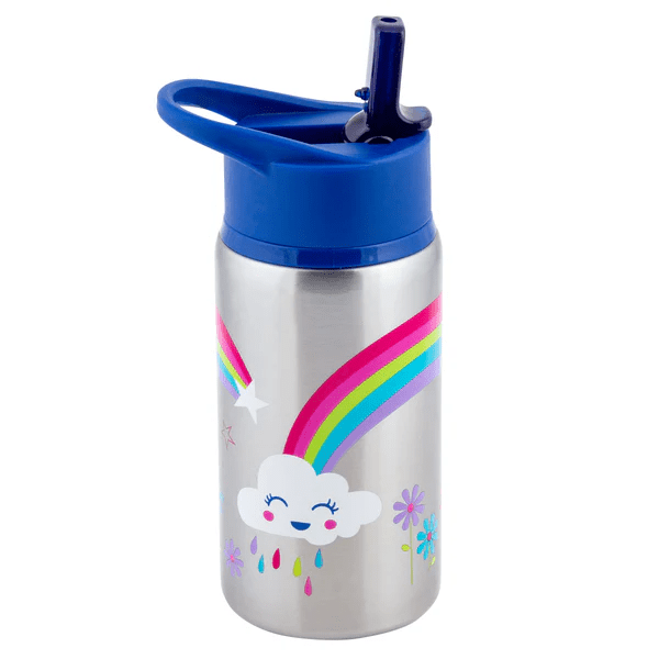 Flip Top Stainless Steel Bottles Rainbow By Stephen Joseph
