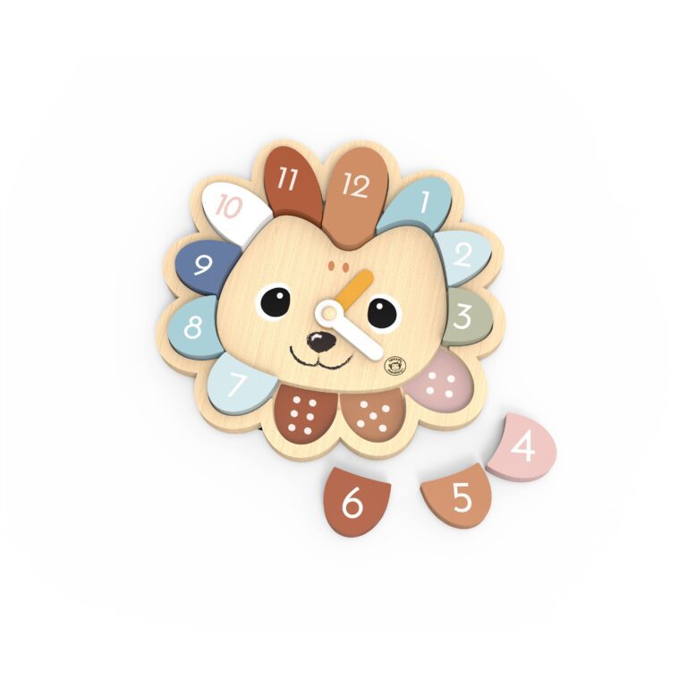 Wooden Educational Clock “Hedgehog” 28x27x3 cm By Speedy Monkey