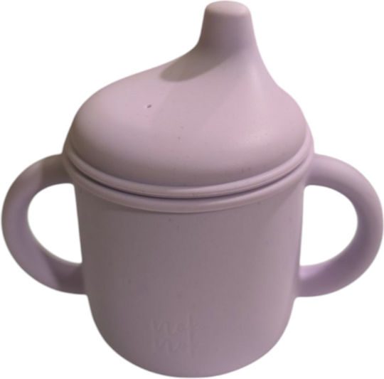 Silicone Sippy Cup With Handles - Blush Pink By Nok Nok