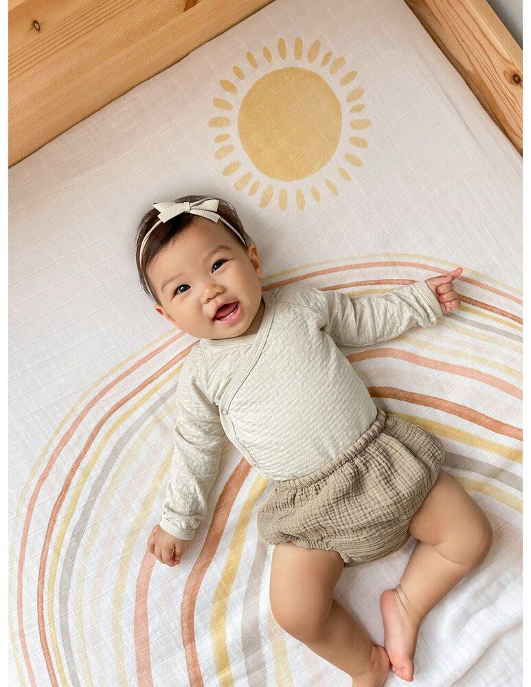 Boutique Cotton Muslin Dream Blanket Keep Rising By Aden + Anais - Image 3