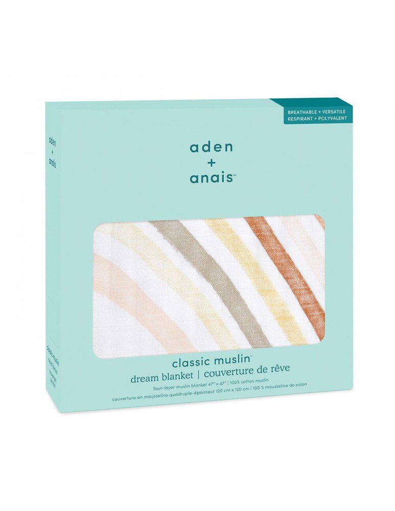 Boutique Cotton Muslin Dream Blanket Keep Rising By Aden + Anais - Image 2