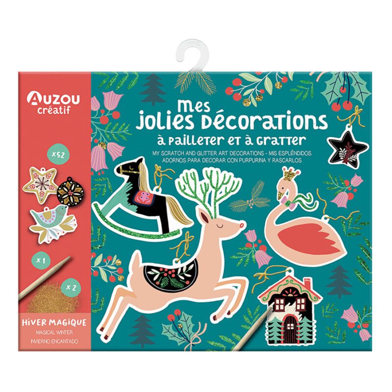 My Glitter and Scratch Decorations By Auzou
