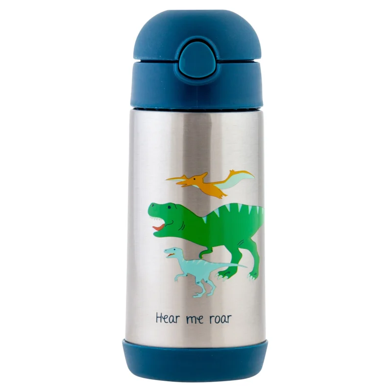 Double Wall Stainless Steel Bottles - Dino By Stephen Joseph