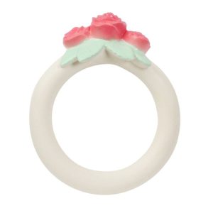 A Little Lovely Company Rose Bud Teething Ring